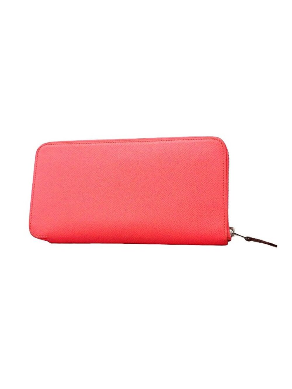 Hermes Wallet Azap Long Silk'in Veau Epsom Rose Azare Silver